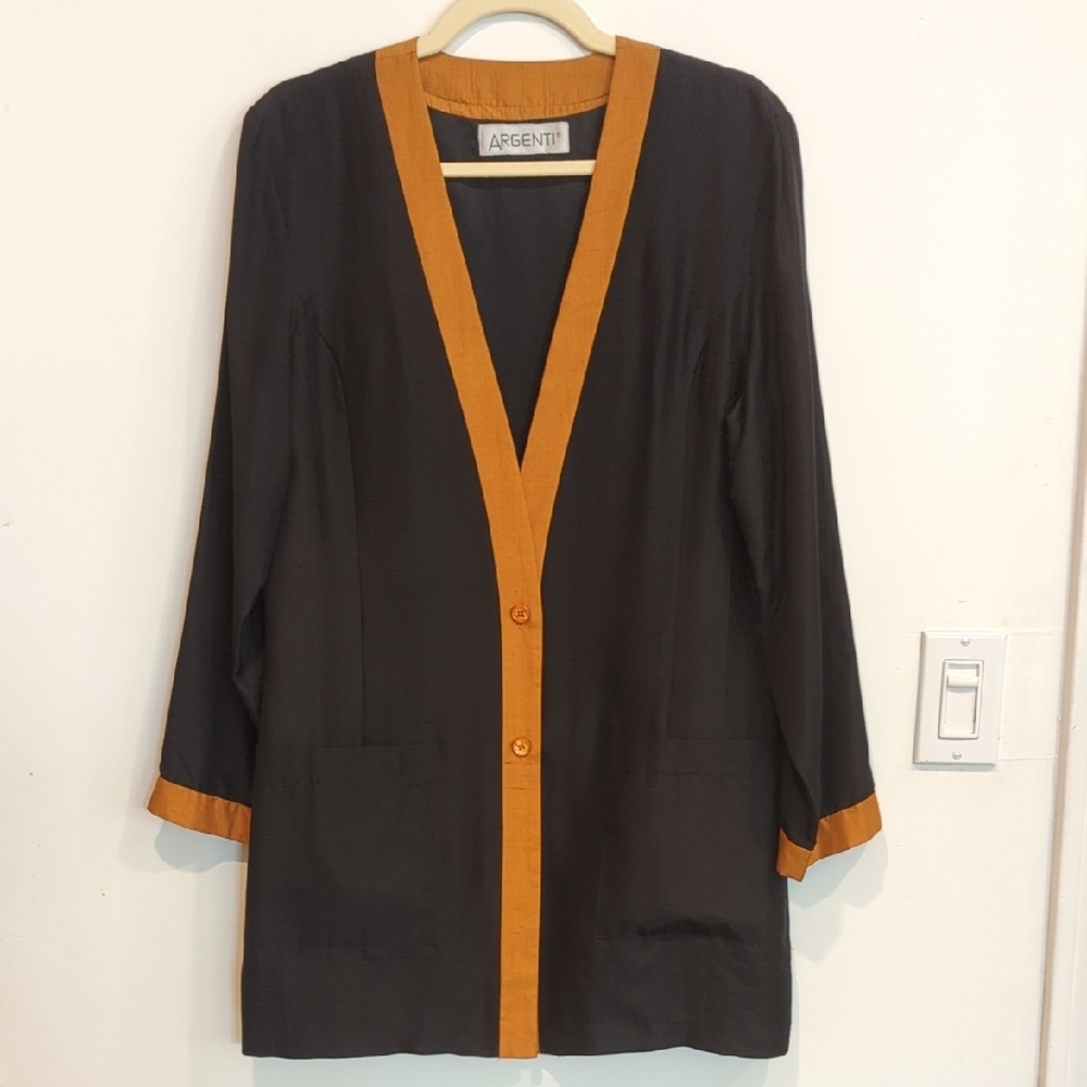 Argenti Black and Orange Cardigan